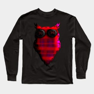 Plaid Owl Long Sleeve T-Shirt